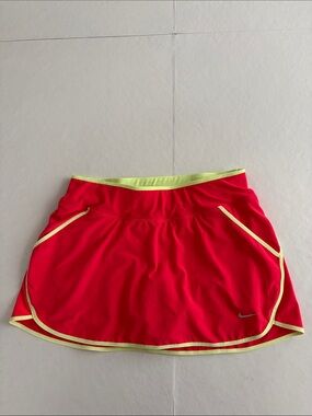 Nike Neon Pink Skort with Lemon Trim, Size S